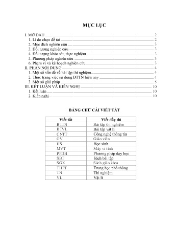 SKKN Sử dụng bài tập thí nghiệm trong dạy học chương động lực học vật rắn Vật lí 12 nâng cao