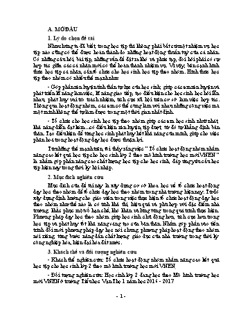 SKKN Tổ chức hoạt động nhóm nhằm nâng cao kết quả học tập cho học sinh lớp 2 theo mô hình trường học mới VNEN