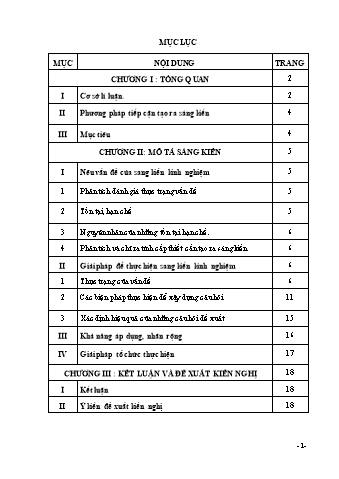 SKKN Xây dựng câu hỏi theo hướng phát huy năng lực tự lực của học sinh trong dạy các bài 14, 16- Sinh học 6